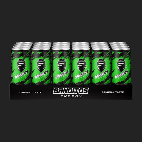 BANDITOS ENERGY DRINK TRAY FRONT